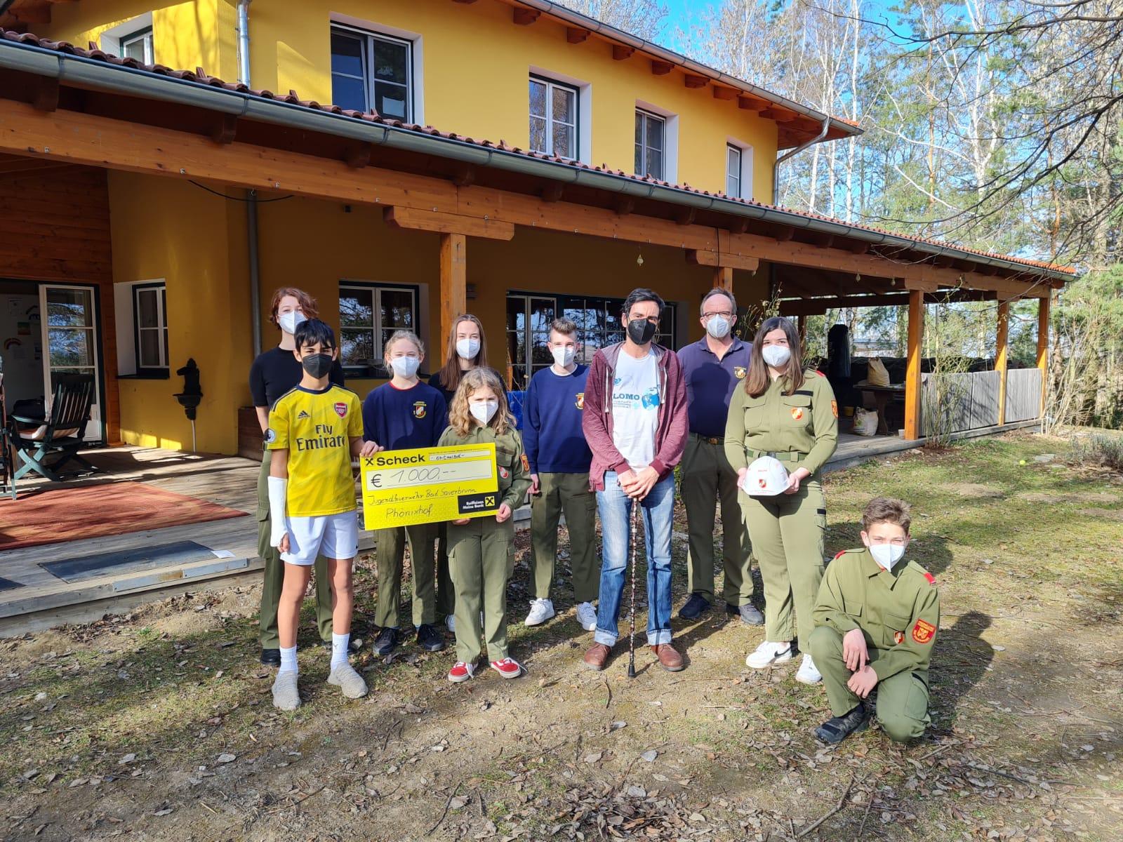 Jugendfeuerwehr sammelte für Phönixhof (26.02.2021)